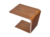 C-Shape End Table, Walnut Brown 37659653