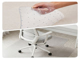 Clear PVC Office Chair Mat with Lip for Low-Pile Carpet, 35.4 x 47.2 Inches 36035324