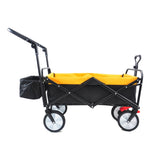 ZUN folding wagon Collapsible Outdoor Utility Wagon, Heavy Duty Folding Garden Portable Hand Cart, Drink W22747804