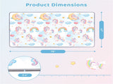 Waterproof Unicorn Print Baby Playpen Mat Roll-Up Portable Foam Mat for Indoor Outdoor Crawling & 66440538