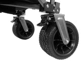 Collapsible Folding Wagon 300L,49" Extra Long Collapsible Wagon with Tailgate, All-Terrain 7"x 4" W321P297098