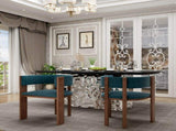 Unique Curved Back Design Wooden Dining Chair with Protective Pad Suitable for Kitchen or Dining T3609P482845