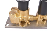 5-Function Black Brass Shower Diverter Thermostatic Valve Shower Diverter Valve Constant Temperature 28674167