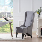 23.03" Wide High-Back Velvet Accent Chair, Comfy High Wingback Chair, Living Room Chair with Soft W68041792