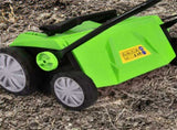 13 Inch 12 Amp Electric Scarifier with Collection Bag and Removable Blades Electric Lawn Dethatcher 90185642
