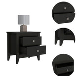 Breeze Four-Legged Modern Bedroom Nightstand, with Two Drawers B128P148672