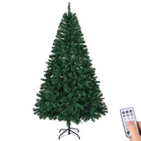 6 FT Pre-lit Artificial Christmas Tree, Hinged Xmas Pine Tree with 1000 Branch Tips, 350 Lights and 25437080