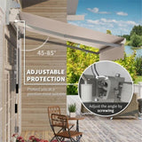 ZUN Patio Retractable Awning -AS （Prohibited by WalMart） 85474525