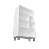 White Bookcase with Six Shelf B062P252202