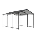 Metal Carport 10 15 FT Heavy Duty with Galvanized Roof, Metal Garage Canopy with Galvanized 74878438