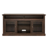 ZUN Contemporary TV Media Stand Modern Entertainment Console for TV Up to 65" with Open and Closed 01101485