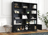 70.87" Tall Bookshelf with 10 Cubes and 3 Doors, 4-Tier Bookshelf, Open Shelf Bookcase with Cabinet, W331P377354