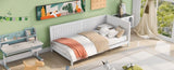 Twin Size Wood Daybed/Sofa Bed, White WF297689AAK