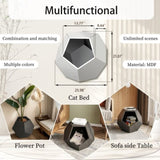 ZUN 25.98'' Modern Pet Furniture Cat Litter, Sofa Side Table, Planter MDF Multifunctional Furniture, 38749274