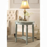 Antique Green End Table with Shelf B062P209080