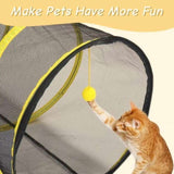 Outdoor Cat Play Tent with Tunnel, Portable Cat Playhouse Indoor Outdoor, Cat Playpen Enclosed 51628562