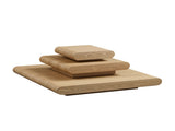 3-Piece Modular Stacking Coffee Table Natural Wood Look, Mordern MDF Table front of the Sofa, W2582P451418