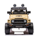 ZUN Licensed TOYOTA FJ Cruiser,12V Kids ride on car 2.4G W/Parents Remote Control,electric car for W1396107512