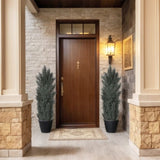 150cm Detachable Artificial Green Cypress Tree Realistic Tall Faux Plant for Indoor and Outdoor W2945P322200