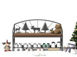 Shoe Rack Bench for, Industrial Bench, Rustic Shoe Rack for Small Spaces, Upholstered W2167P225266