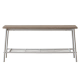 6-Piece Modern Dining Set for Home, Kitchen, Dining Room with Storage Racks, Rectangular Table, 14655245