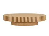 Modern Handcraft Drum Table Length 43.7 inch Ellipse Table for Living Room,Oval Small W2582P251207