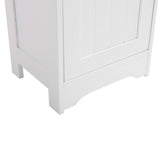 One Door & Three Layers Bathroom Cabinet White 99595390
