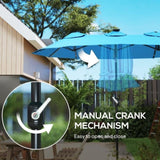 Outdoor beach umbrella/Double-Sided Market Umbrella 21399626