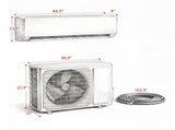 230V WIFI Enabled Inverter Mini Split Air Conditioner, AC Unit Cools up to 1250 Sq.Ft 37056289