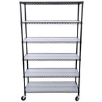 ZUN 6 Tier 6000lbs Capacity NSF Metal Shelf Wire Shelving Unit, Heavy Duty Adjustable Storage Rack with W465142127