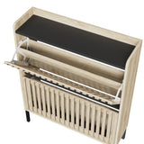 2 Flip Shoe Cabinet,Multi-layer shoe rack,Modern Minimalist,storage cabinet, for entryway W2673P209455