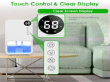 Small Household Dehumidifier for Bathroom Closet RV, RealTime Humidity Readout, 1.1L Tank Auto 84675922