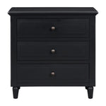 ZUN 3-Drawer Nightstand Storage Wood Cabinet 37365217