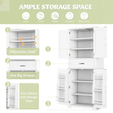 Bathroom Storage Cabinet with Multi-Functional Storage Space, Drawer with Slide Rails, Adjustable N759P241667K