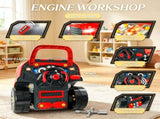Red Mechanic Truck Engine Toy Set Kids Car Service Play Set for Playroom Indoor Game 14850458