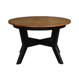 ZUN 32inch Wood Round Coffee Table for Living Room,Mid Century Farmhouse Circle Wooden Coffee Tables for 50373023