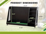 Black Wooden Golf Bag Storage Rack 76862665