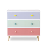 Kids 3 Drawer Dresser, Baby Nightstand for Bedroom, Storage Cabinet for Toddler Child for Living 25977899