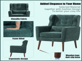 Modern Accent Chair,Chenille Arm Chairs for Living Room,Upholstered Mordern Armchair,Comfy Soft W1028102387