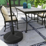 Black Heavy Duty Outdoor Umbrella Stand Base with Stand 01918130