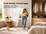Wall Full Length Mirror, Standing Mirror Full Body with Aluminium Frame, Cloakroom Modern Simple 85005804