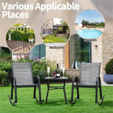 2 PCS Metal Patio Rocking Chair 52579808