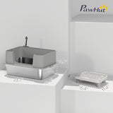 Stainless Steel Enclosed Litter Box for Cats 67860626