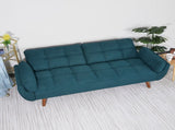 75" Flared Arm Convertible Sleeper Sofa-Green 24305566