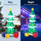 6FT Inflatable Christmas Tree Multicolored Gift Boxes Star Top, Built-in LED Lights, Waterproof 22450035