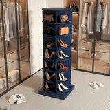 ZUN Blue 360 Rotating shoe cabinet 7 layers W1320P165030