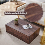 ZUN 39.3*23.6*12 Inch Walnut Wood Grain MDF Coffee Table - Luxurious Design, Perfect Living Room W1151P231619