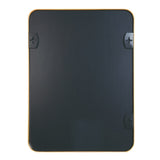 24x32 Inch Gold Metal Framed Rectangular Bathrrom Mirror for Wall. W2203P302680