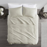 3 Piece Quilt Set Cream King/Cal King B035129046