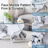 Round glass coffee table, 33.4 "modern design unique coffee table. Tempered glass countertop with GL-W1151P180316